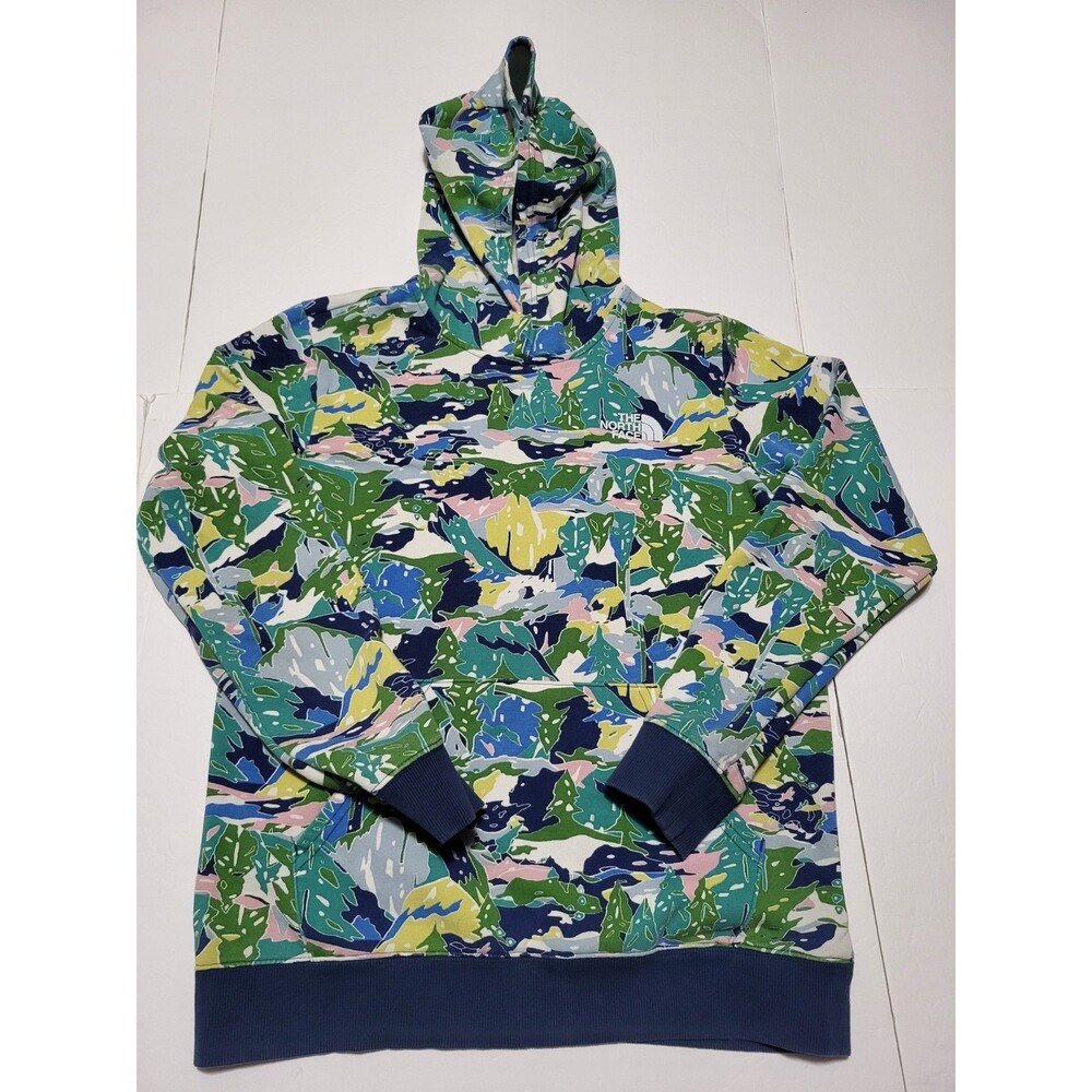 (#19) The North Face Youth Sz L(14-16) Pullover Hoodie Long Sleeve Multicolor